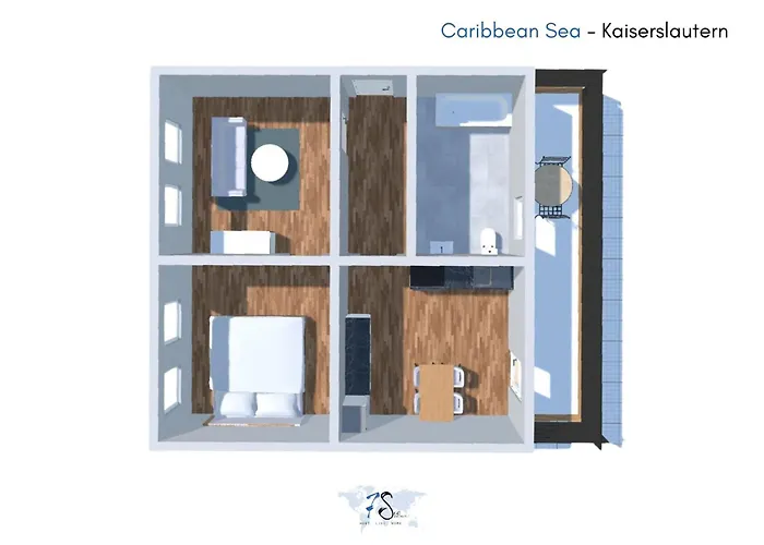 7Seas Business & Family Apartment - Balkon - 24-7 Check-In